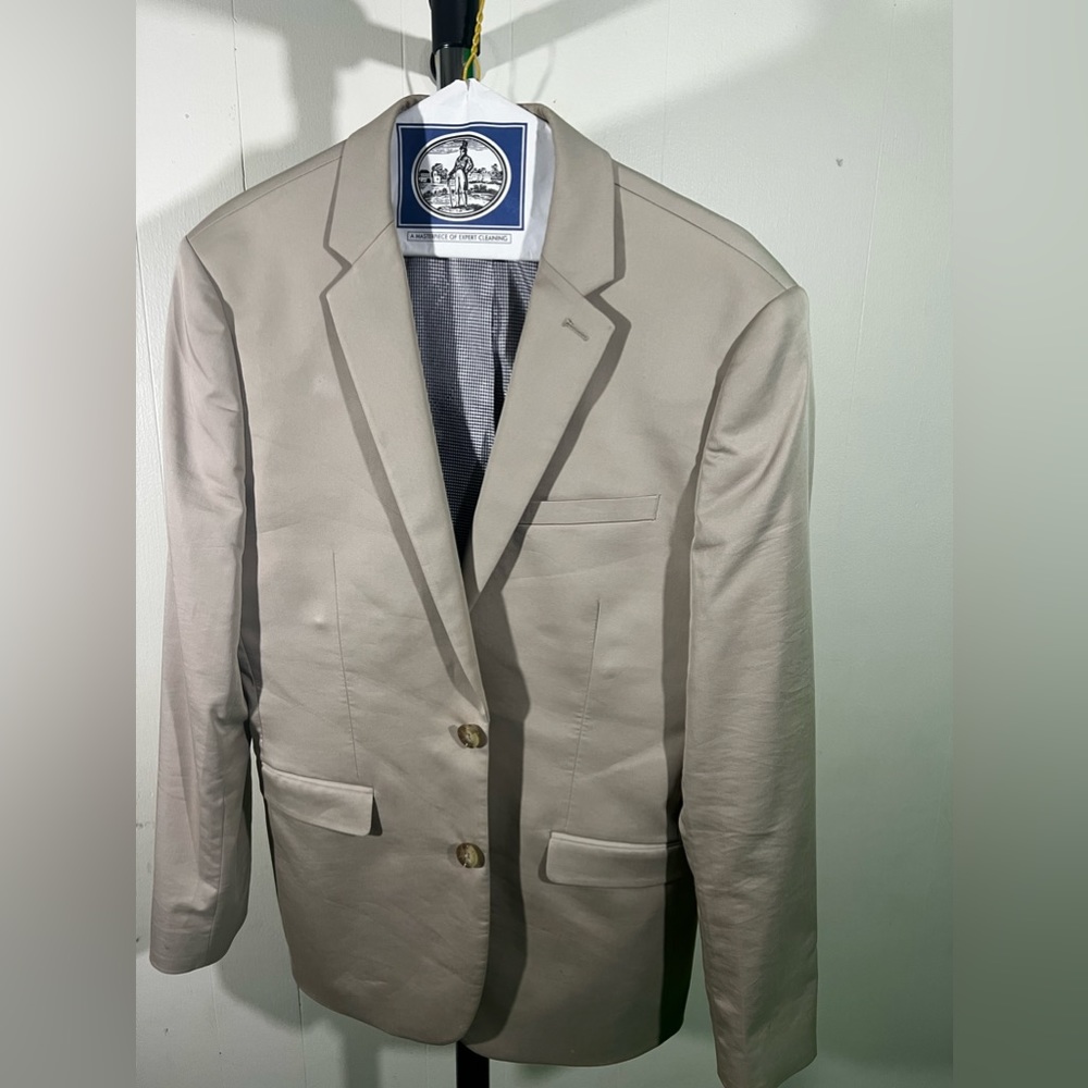 Express Tan Extra Slim Suit Jacket Size:40R